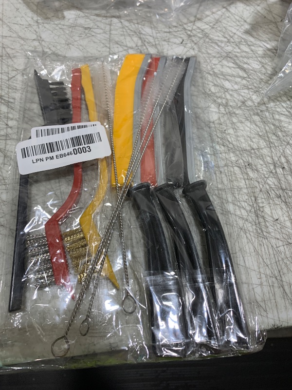 Photo 1 of 10 Pack Crevice Cleaning Brush Set,Hard Bristle Crevice Cleaning Brush,Wire Brushes and Straw Brush,Crevice Cleaning Tool for Kitchen, Faucets?Grout,Bathroom, Corners, Tight Spaces,Sink and Gas Stove