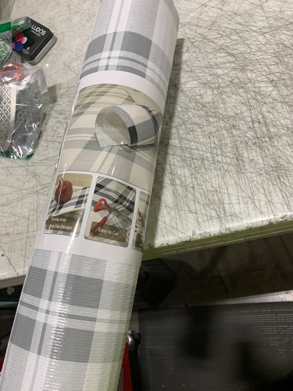 Photo 1 of Drawer Shelf Liner for Kitchen Cabinets, Non Adhesive Slip Resistant Shelf Paper Easy to Clean, Strong Grip Thickened Waterproof Washable Mats for Pantry Shelves Cupboard Dresser (Grey, 17.5in x 20FT)1054125683
