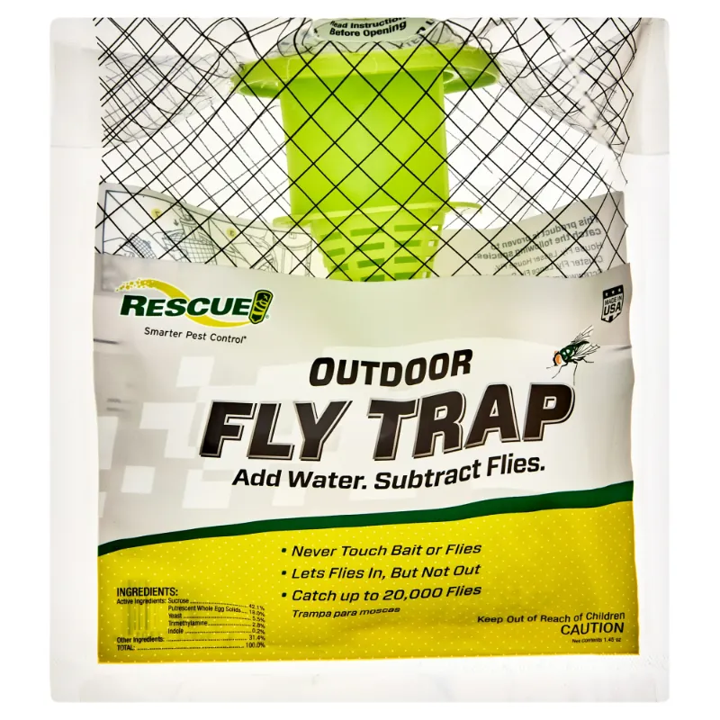 Photo 1 of RESCUE! Outdoor Disposable Hanging Fly Trap, 1 Resin Trap
