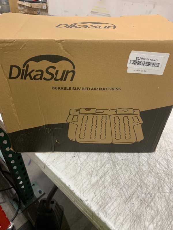 Photo 1 of DikaSun Inflatable SUV Air Mattress Bed Car Mattress for SUV, Double-Sided Flocking Travel Camping Bed Car Air Mattress, Car Sleeping Mattress Bed for Universal SUV with Car Air Pump 2 Pillows