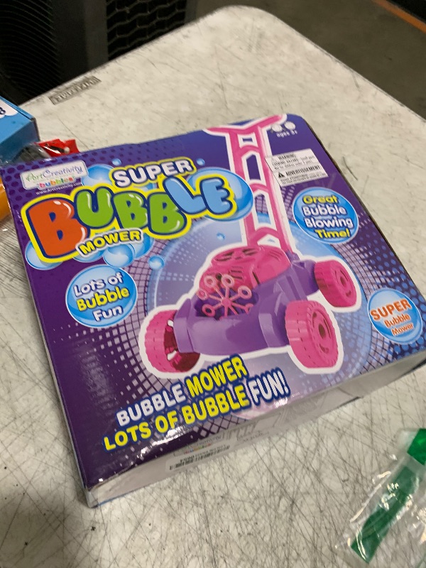 Photo 1 of ArtCreativity Bubble Lawn Mower for Toddlers 1-3, Kids Bubble Machine for 1-Year-Old Girl Gifts, Summer Outdoor Push Gardening Toys for Kids Age 1 2 3+ Birthday Gifts for Preschool Girls