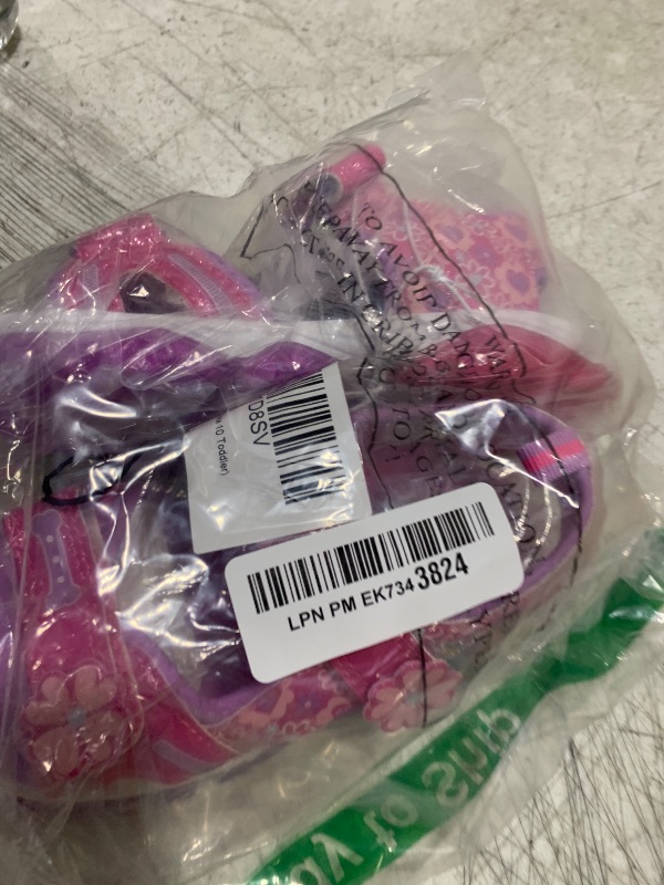 Photo 1 of Nickelodeon Girls Paw Patrol Light Up Shoes- Summer Sandals- kids water shoes - Skye Everest Beach Adjustable Strap Closed Open Toe Outdoor Sport hero Character Lights - Pink Purple (size 10 Toddler)