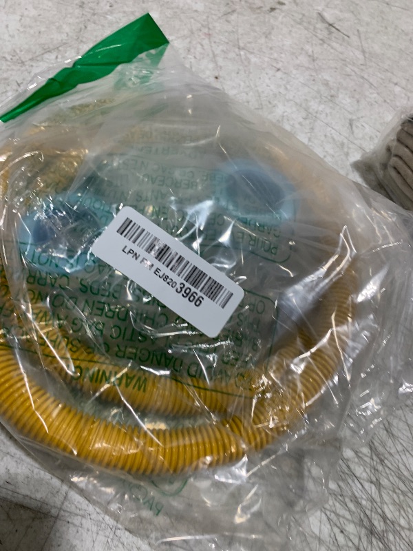 Photo 1 of AMI PARTS 48" Flexible Gas Line Kit Yellow Coated, Gas Hose Connector Kit for Dryer, Stove, Water Heater,5/8" OD(1/2" ID) Stainless Steel Gas Line with Connector 1/2" MIP &1/2"FIP & 3/4"MIP Fitting