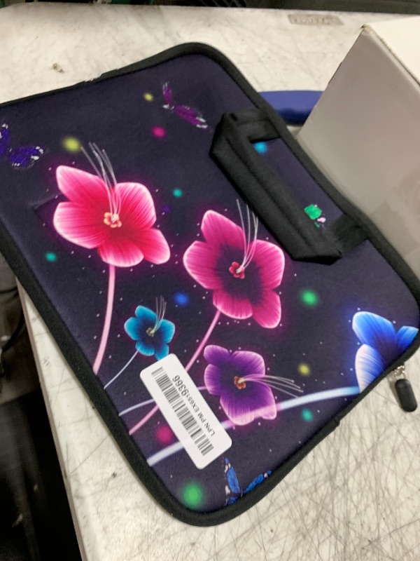 Photo 1 of 11 11.6 12 12.1 12.5 inch Laptop Carrying Bag Chromebook Case Notebook Ultrabook Bag Tablet Cover Neoprene Sleeve for Apple MacBook Air Samsung Google Acer HP DELL Lenovo Asus (Colorful Flowers)