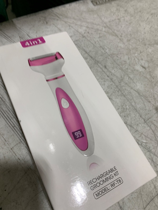 Photo 1 of Beanify Electric Razor for Women Men,4 in 1 Painless Ladies Wet & Dry Body Razors and Facial Hair Remover,Rechargeable Led Display Hair Removal Kit for Nose Face Body Leg Bikini Arm Hair (Pink)