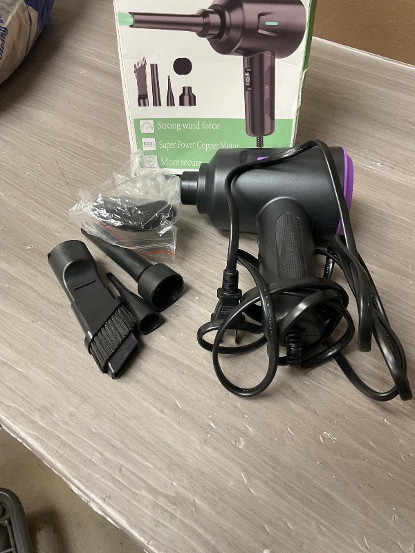 Photo 1 of Goweto Electric Air Duster - Air Blower - Multi-Use Compressed Air Duster for Keyboard- Computer and PC - 5.74 oz Powerful Motor