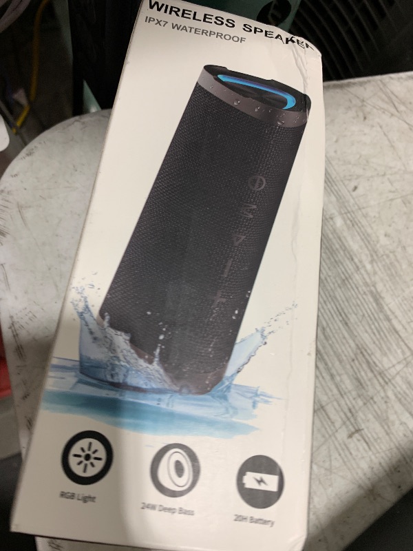 Photo 1 of Vanzon Bluetooth Speakers, V40 Wireless Portable Bluetooth Speaker with IPX7 Waterproof, 24H Playtime, 24W Stereo Sound and TWS Dual Pairing, Suitable for Home/Party/Outdoor/Beach