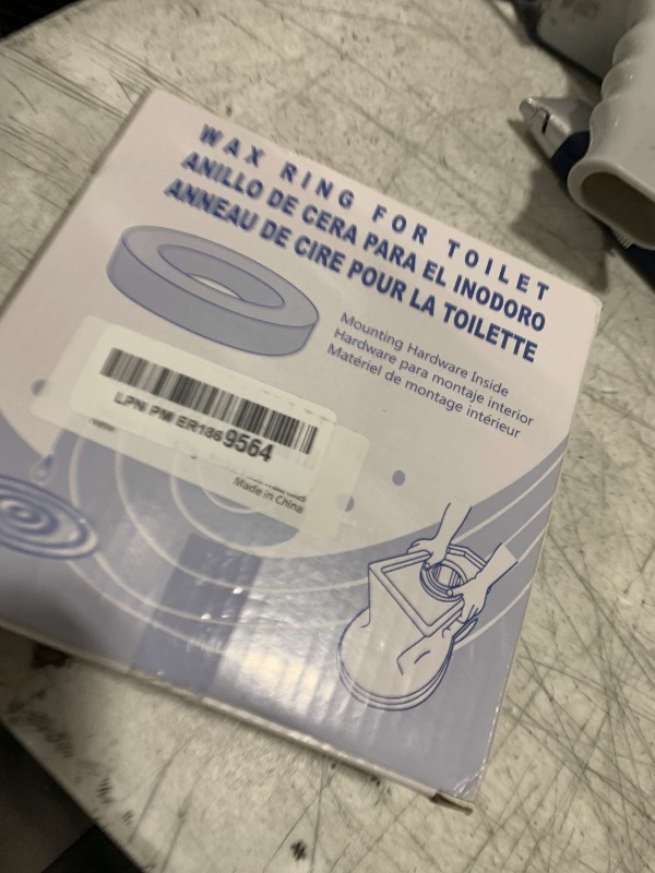Photo 1 of Extra Thick Toilet Wax Ring Kit with Flange and Bolts for Floor Outlet Toilets New Install or Re-seat, Fits 3-inch or 4-inch Waste Lines