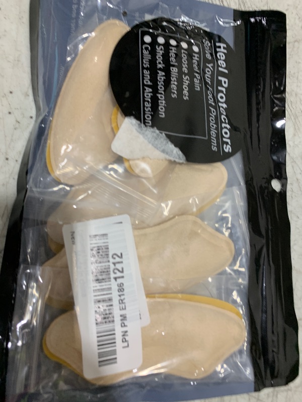 Photo 1 of Comfowner 6 Pairs Heel Cushion Pads for Shoes Too Big, Shoe Grips Liners Heel Protectors for Loose Shoes, Heel Pain, Blisters and Rubbing, Anti Slip Shoe Filler Make Shoes Fit Tighter(Beige)