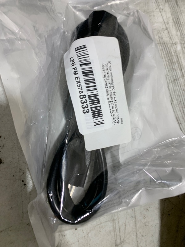 Photo 1 of Kado 3 Prong AC Power Cable 0.8m, 2.6 Feet 125 Volts 10 Amps Power Cord for Electronics, Dekstop PC, TV, Computer, Printer, Radio, Monitor, Sceptre, Samsung, Dell, Panasonic, Vizio, LG, Asus
