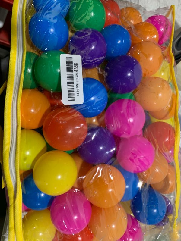Photo 1 of Vanland Ball Pit Balls for Baby and Toddler Phthalate Free BPA Free Crush Proof Plastic - Multicolored Pit Balls in Reusable Play Toys for Kids with Storage Bag