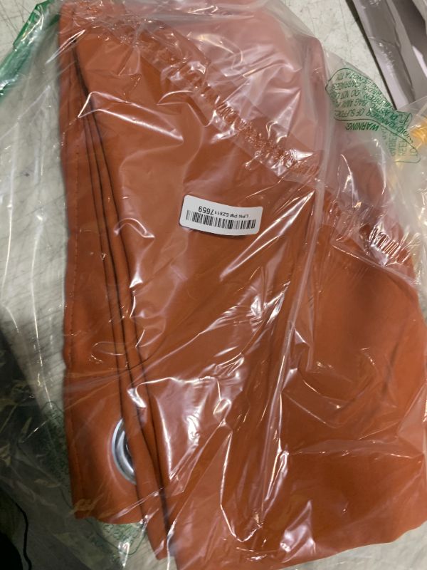 Photo 1 of NICETOWN Bedroom Halloween Curtains 63 inches Long, Privacy and Thermal Insulated Blackout Drapes for Windows (Burnt Orange, 1 Pair, 42 x 63 inches)