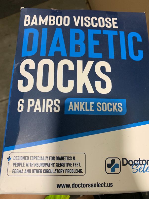 Photo 1 of Doctor's Select Viscose Bamboo Ankle Diabetic Socks for Women and Men - 6 Pairs | Quarter Diabetic Socks for Men 9-12 | Edema Socks | Black, White, Light Blue, Blue, Purple, Pink