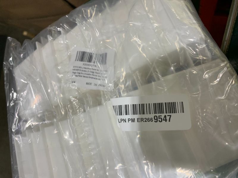 Photo 1 of 20 PCS BE1-2 Electrical Outlet Box Extenders with 40PCS Screws, (1-Gang) Electrical Power Single Gang Box Extender Electric Box Extender 1 Gang Power Switch Receptacles Accessories