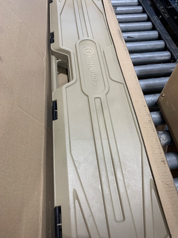 Photo 1 of Condition 1 42” Economy Single Scope Hard Gun Carrying Case Model 210 with Foam, Long Storage Case, Lockable TSA Friendly, Water Resistant, Made in USA, 42.03"x10.50"x3.81" Desert Tan