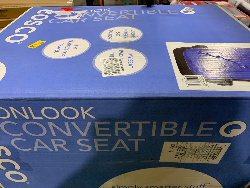 Photo 1 of Cosco Onlook 2-in-1 Convertible Car Seat, Rear-Facing 5-40 pounds and Forward-Facing 22-40 pounds and up to 43 inches, Vibrant Blue