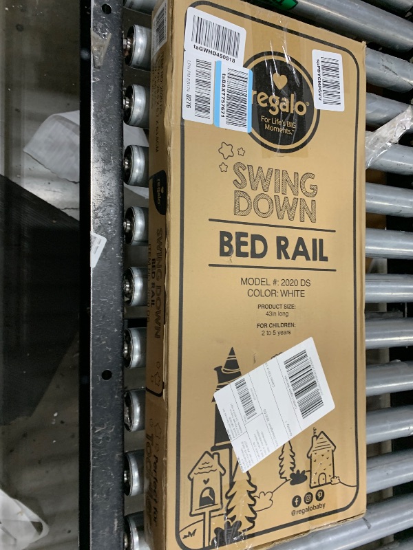 Photo 1 of Regalo Swing Down Bed Rail Guard, with Reinforced Anchor Safety System