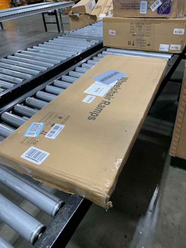 Photo 1 of FACHNUO 3 Feet Portable Wheelchair Ramp, Non-Skid Aluminum Handicap Ramps with Handle, Folding Threshold Wheel Chair Ramp for Home Steps, Stairs, Entry, Threshold, Curbs, Stairs, 800LBS Capacity