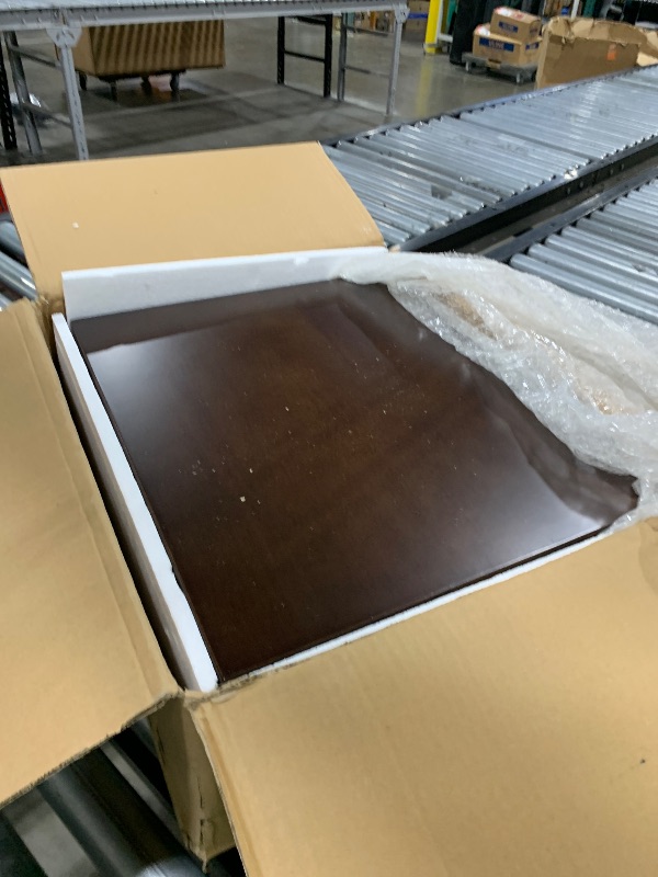 Photo 1 of Small Solid Wood end Table with 1 Drawers, Mid-Century Modern Night Stand/nightstands,Side Table with Storage (Caramel)