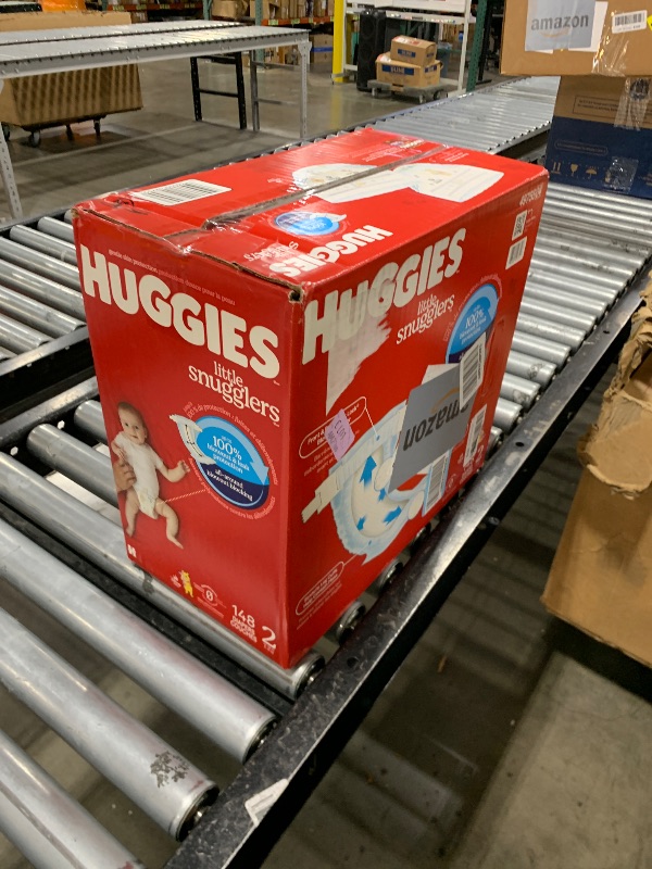 Photo 1 of Huggies Size 2 Diapers, Little Snugglers Baby Diapers, Size 2 (12-18 lbs), 148 Count, Packaging May Vary
