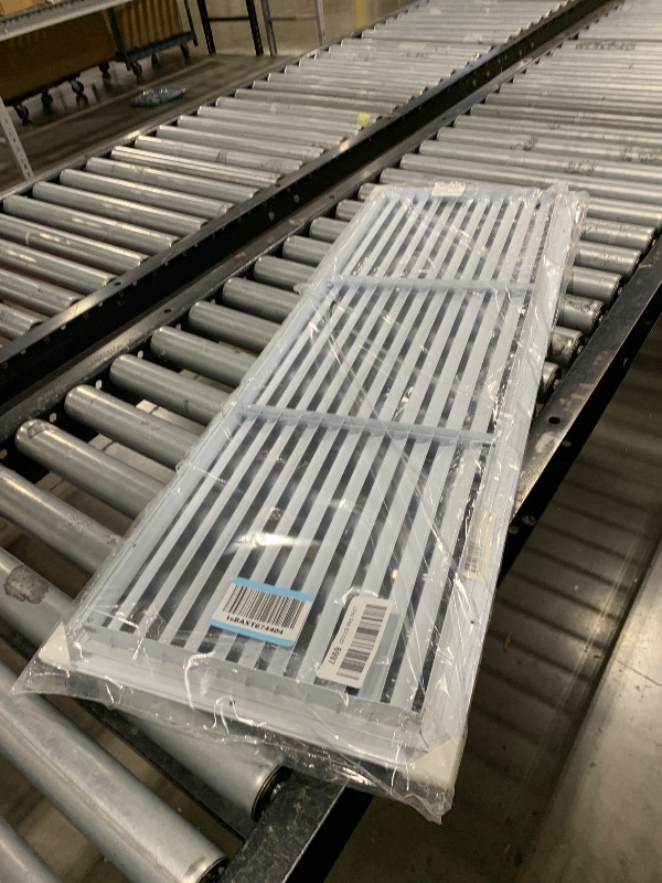 Photo 1 of 36"x12" Aluminum Air Return Grill Vent Cover - Rustproof Ceiling & Wall Mount for HVAC Return Box – 36x12 Ceiling & Wall Register – A/C Steel Return Air Vent Cover, with Rooted Blade –37.6"x13.6" Face