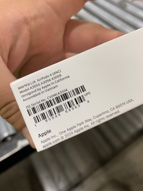 Photo 1 of Apple AirPods 4 Wireless Earbuds, Bluetooth Headphones, with Active Noise Cancellation, Adaptive Audio, Transparency Mode, Personalized Spatial Audio, USB-C Charging Case, Wireless Charging, H2 Chip