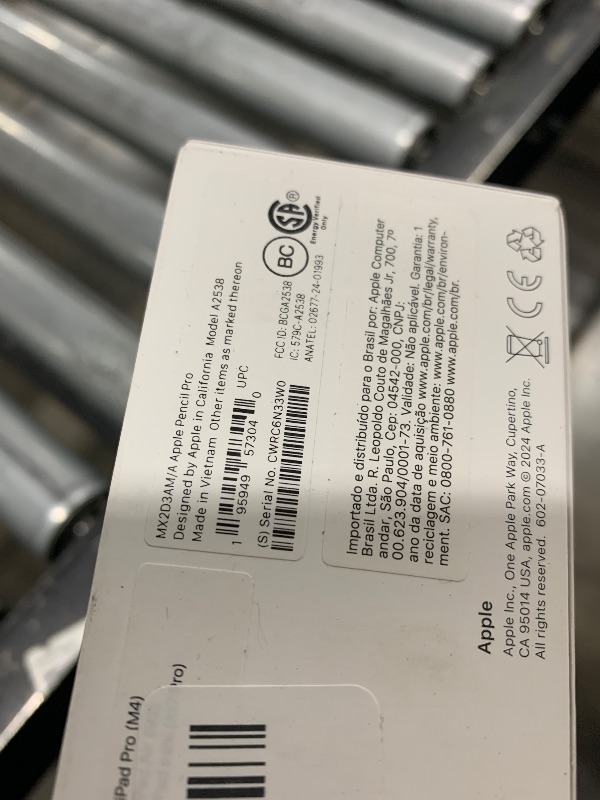 Photo 1 of Apple Pencil Pro: Latest Model - Device Compatibility Check Required - Pixel-Perfect Precision, Tilt and Pressure Sensitivity, Perfect for Note-Taking, Drawing, and Art. Charges and Pairs Magnetically