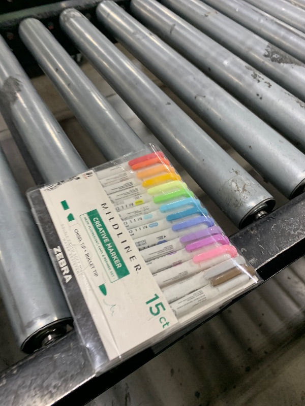 Photo 1 of Zebra Pen Mildliner Double-Ended Highlighter Set, Broad and Fine Point Tips, Ideal for Bible Highlighting, No Bleed, Assorted Ink Colors, 15-Pack (78115)