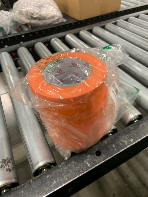 Photo 1 of BOMEI PACK 2 Inch Wide Masking Tape, Orange Painters Tape 3 Rolls x 2 inch x 60 Yards (180 Total Yards) Residue-Free Painting Tape for Labeling, DIY Crafting, Decoration and School Projects