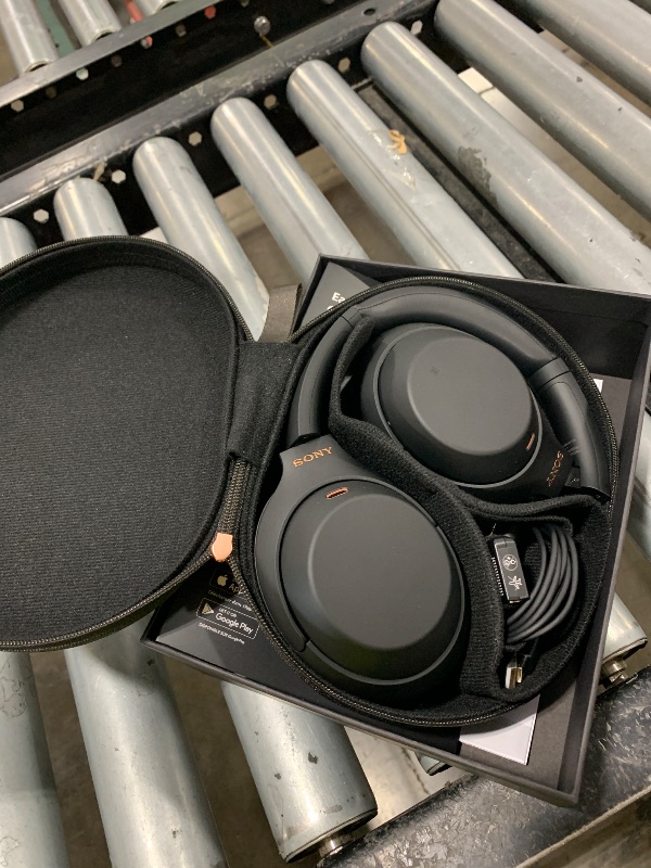 Photo 1 of Sony WH-1000XM4 Wireless Premium Noise Canceling Overhead Headphones with Mic for Phone-Call and Alexa Voice Control, Black WH1000XM4