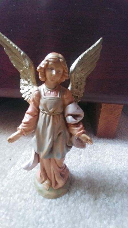 Photo 1 of Fontanini by Roman Inc., Standing Angel, 5" Angels Collection, Nativity Figure and Accessories, Hand Sculpted and Painted