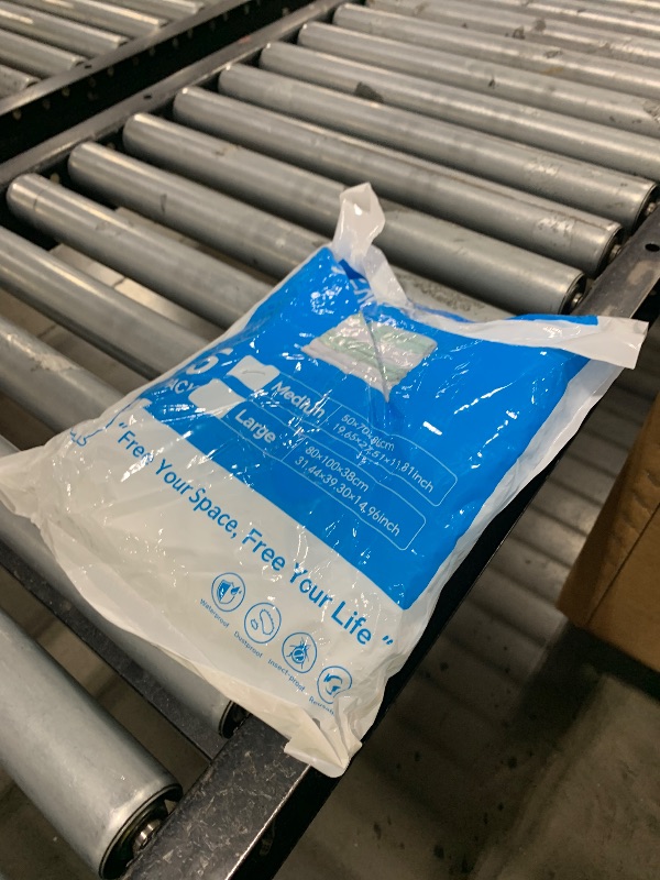 Photo 1 of ?Roqao 5 PACK Cube Vacuum Storage Bags, 19x27x11 Inch Vacuum Seal Bags for Clothing, Blankets, Bedding, Space Saver Vaccine Sealed Storage Bags, Seasonal Storage, Medium