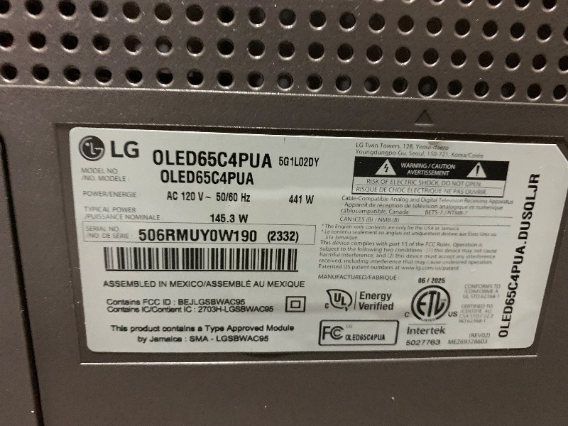Photo 1 of LG 65-Inch Class OLED evo C4 Series Smart TV 4K Processor Flat Screen with Magic Remote AI-Powered with Alexa Built-in (OLED65C4PUA, 2024)