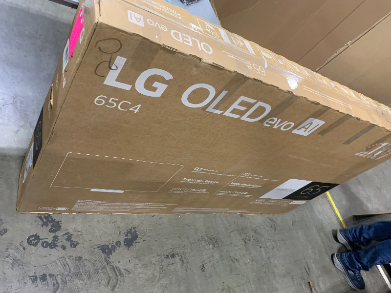 Photo 1 of LG 65-Inch Class OLED evo C4 Series Smart TV 4K Processor Flat Screen with Magic Remote AI-Powered with Alexa Built-in (OLED65C4PUA, 2024)