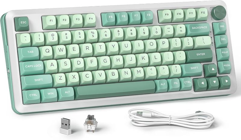 Photo 1 of Redragon K681 Wireless Mechanical Keyboard, Gasket Mounted RGB Gaming Keyboard with Volume Knob, MDA-Profile, Pre-Lubed Linear Switches, 81 Keys 75? Tri-Mode Hot Swappable for PC/Xbox/Ps4/5

