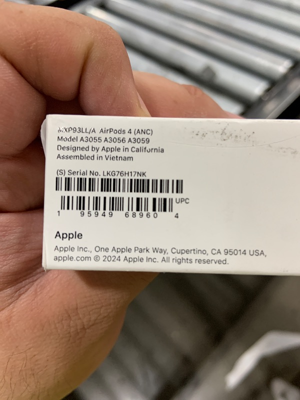 Photo 1 of Apple AirPods 4 Wireless Earbuds, Bluetooth Headphones, with Active Noise Cancellation, Adaptive Audio, Transparency Mode, Personalized Spatial Audio, USB-C Charging Case, Wireless Charging, H2 Chip