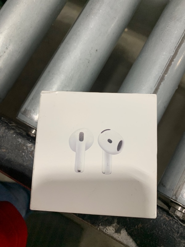 Photo 1 of Apple AirPods 4 Wireless Earbuds, Bluetooth Headphones, Personalized Spatial Audio, Sweat and Water Resistant, USB-C Charging Case, H2 Chip, Up to 30 Hours of Battery Life, Effortless Setup for iPhone