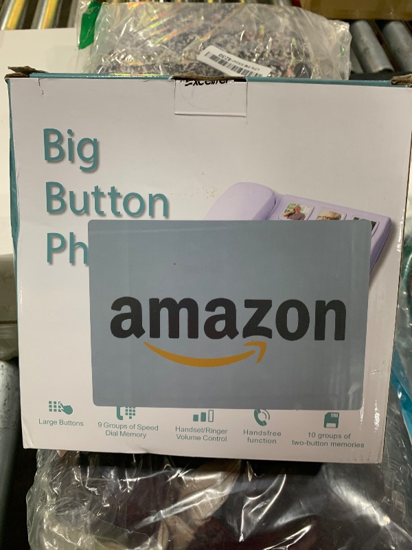 Photo 1 of Excelltel Big Button Phone for Seniors, Corded Landline Telephone with Handsfree Function and 9 Groups of Memory, One-Touch Dialling,Suitable People with Vision Disorders/Hearing Damage (EX-LD-858HF)