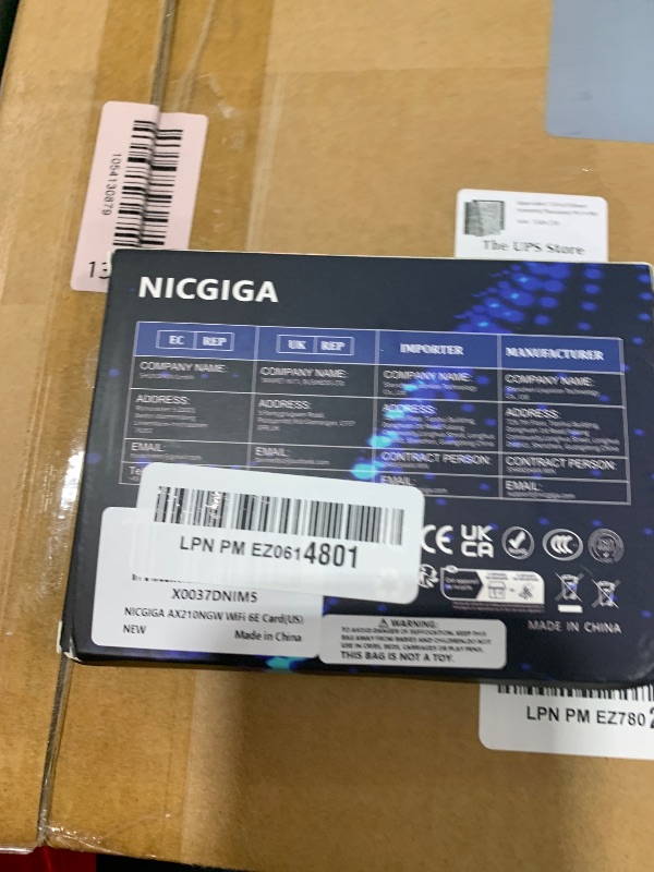 Photo 1 of WiFi 6E Wireless Card Intel AX210 NGW Bluetooth 5.3 Tri-Band 5400Mbps Network Adapter for Laptop Support Windows 10/11 (64bit) M.2/NGFF