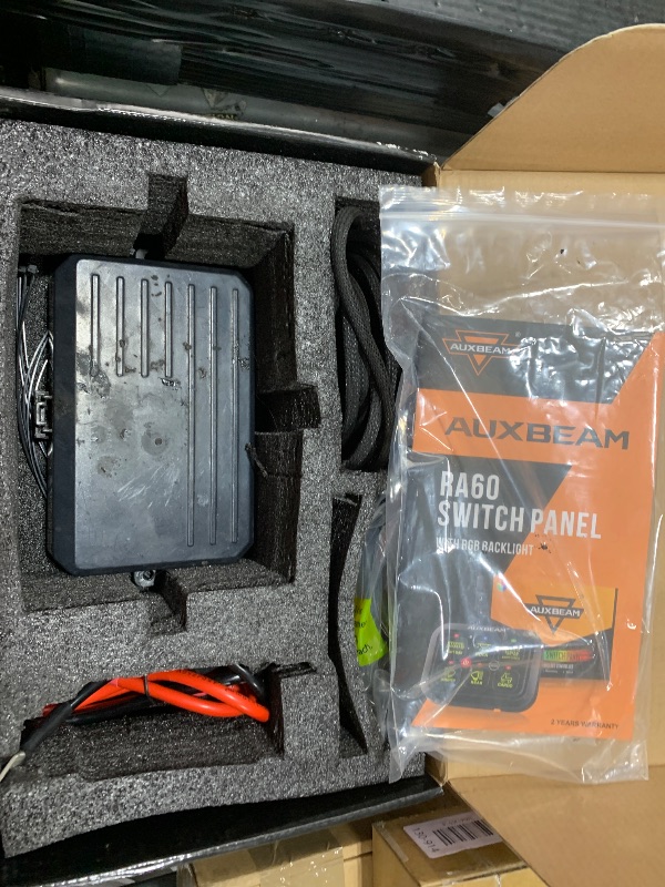Photo 1 of Auxbeam RGB 6 Gang Switch Panel RA60 Auto-Dimmable Switch Panel w/Momentary Toggle Pulsed Memory Function, 12-24V Switch Panel for Truck UTV Car Boat Waterproof, 2-Year Warranty