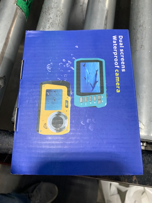 Photo 1 of Waterproof Digital Camera, Underwater Camera with 32GB Card(Installed), 4K FHD 48MP Dual-Screen Selfie Under Water Camera for Photography, 10FT Waterproof Camera for Snorkeling, Surfing, Rafting