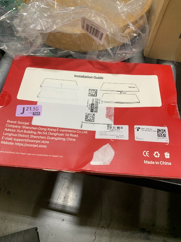 Photo 1 of Soonjet Invisible Armor for MacBook Air 15 inch Case M4 M3 M2 2025 2024 2023 [Same as Bare Device] [Scientific Slim] Hard Shell Laptop Cover A3241 A3114 A2941 - Clear