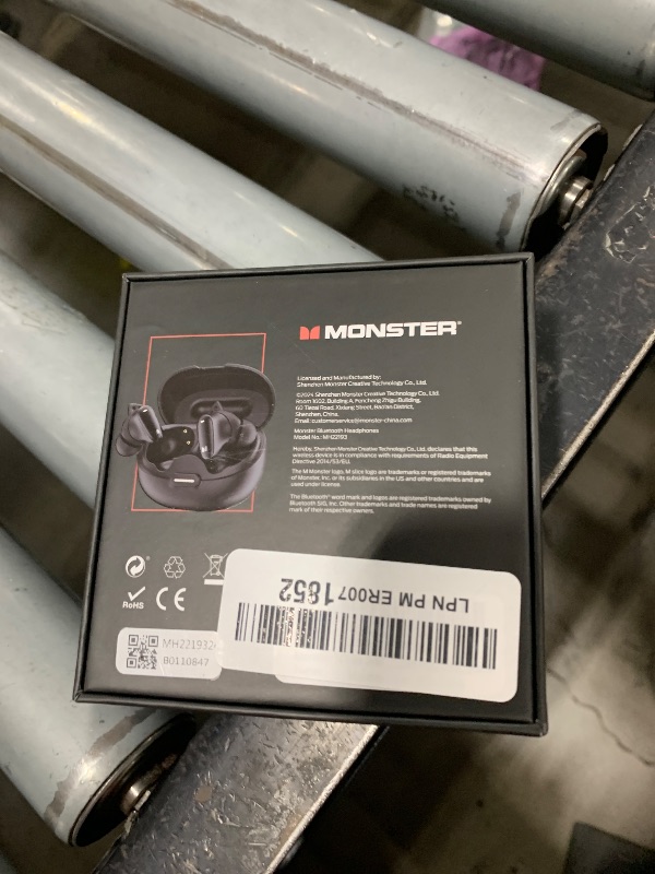Photo 1 of Monster N-Lite 206 Bluetooth Wireless Earbuds in Ear Headphones, Bluetooth 5.4 Ear Buds Built-in Mic, Comfortable Fit, Touch Control, Type-C Fast Charging, IPX6 Waterproof, 25H Playtime, Black