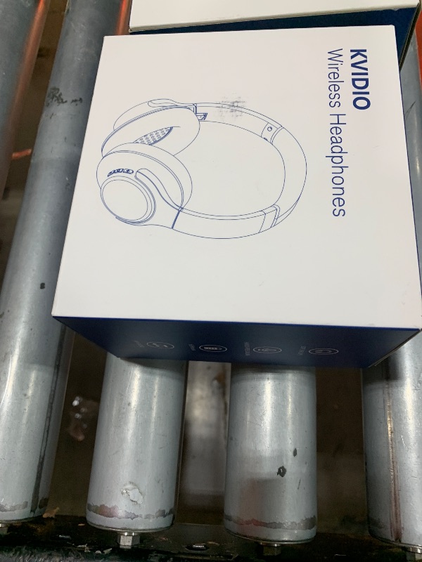 Photo 1 of KVIDIO Bluetooth Headphones Over Ear, 65 Hours Playtime Wireless Headphones with Microphone, Foldable Lightweight Headset with Deep Bass, HiFi Stereo Sound Low Latency for Travel Work Cellphone
