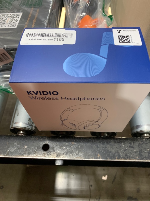 Photo 1 of KVIDIO Bluetooth Headphones Over Ear, 65 Hours Playtime Wireless Headphones with Microphone, Foldable Lightweight Headset with Deep Bass, HiFi Stereo Sound Low Latency for Travel Work Cellphone