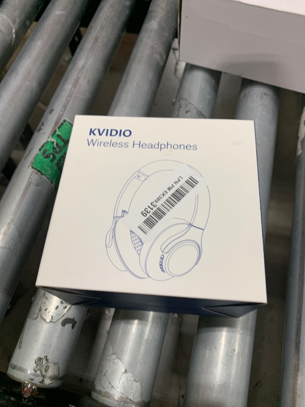 Photo 1 of KVIDIO Bluetooth Headphones Over Ear, 65 Hours Playtime Wireless Headphones with Microphone, Foldable Lightweight Headset with Deep Bass, HiFi Stereo Sound Low Latency for Travel Work Cellphone