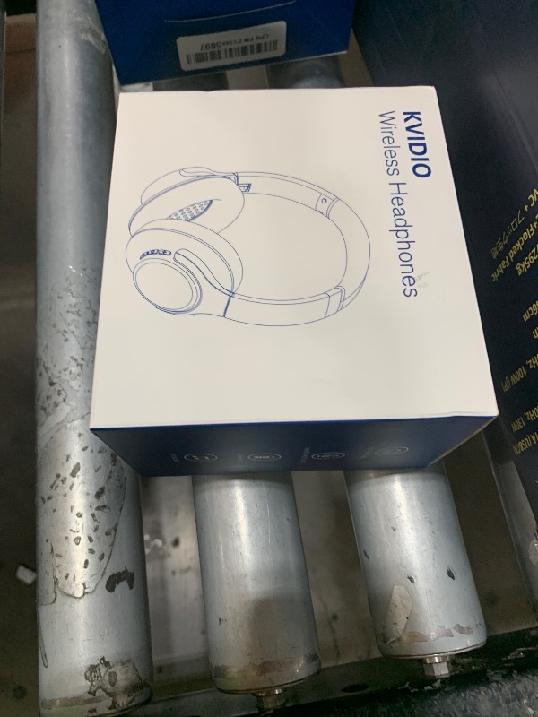 Photo 1 of KVIDIO Bluetooth Headphones Over Ear, 65 Hours Playtime Wireless Headphones with Microphone, Foldable Lightweight Headset with Deep Bass, HiFi Stereo Sound Low Latency for Travel Work Cellphone