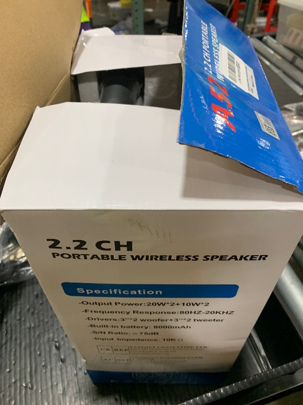 Photo 1 of Bluetooth Speakers, 60W Portable Wireless Loud Outdoor Home Party Bluetooth Speaker with Subwoofer, FM Radio, LED Colorful Lights, Microphone, Remote and Big Powerful Stereo Deep Bass Sound Boombox