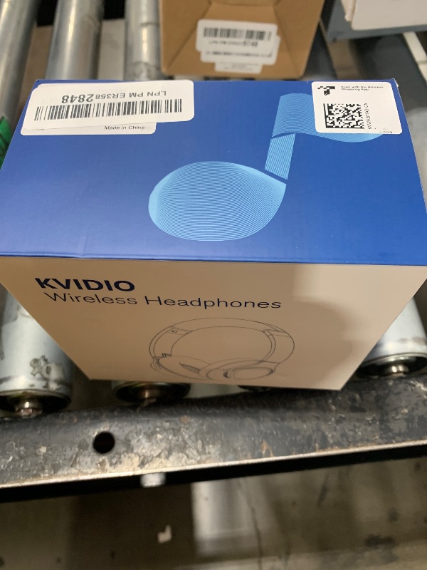 Photo 1 of KVIDIO Bluetooth Headphones Over Ear, 65 Hours Playtime Wireless Headphones with Microphone, Foldable Lightweight Headset with Deep Bass, HiFi Stereo Sound Low Latency for Travel Work Cellphone