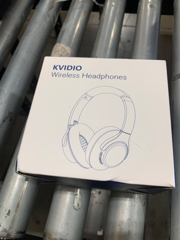 Photo 1 of KVIDIO Bluetooth Headphones Over Ear, 65 Hours Playtime Wireless Headphones with Microphone, Foldable Lightweight Headset with Deep Bass, HiFi Stereo Sound Low Latency for Travel Work Cellphone